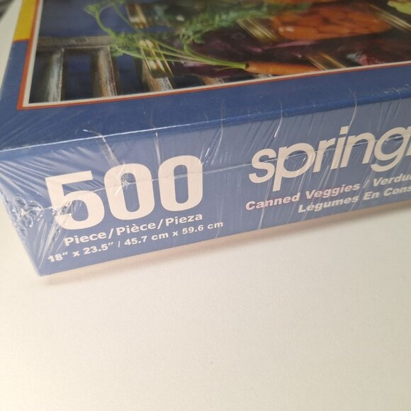 Springbok Canning Supplies Puzzle Jigsaw 500 Pieces Sealed Asparagus Pepper - Picture 4 of 6